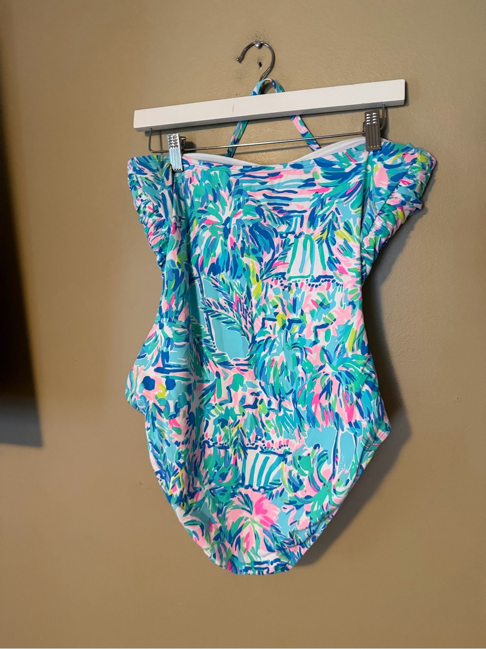 Lilly Pulitzer Flamenco Ruched One-Piece Swimsuit - Picture 3 of 9